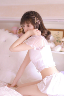 透明女仆服装开裆连体衣